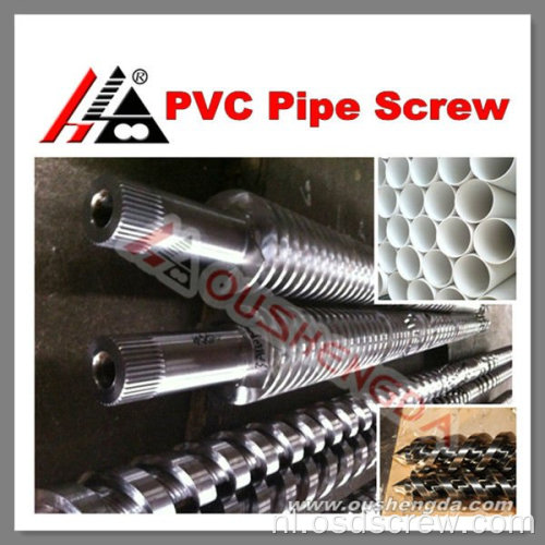 pvc-buisextrusietoepassing met conische dubbele schroefcilinder